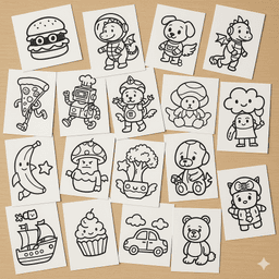 Happy child using the Sticker Dream printer